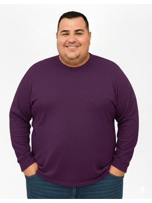 Erkek Büyük Beden Oversize Uzun Kollu T-Shirt 3xl 4xl 5xl 6xl 7xl 8xl 9xl