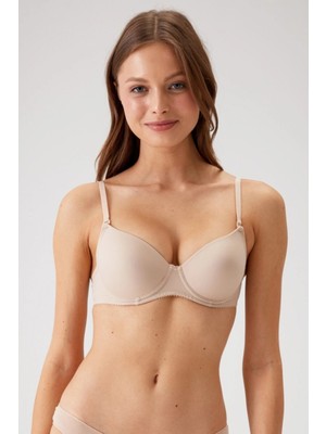 Pierre Cardin Balenli Desteksiz Micro Sütyen Kadın Ten 6000
