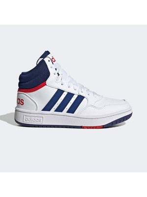 adidas Hoops Mid Çocuk Beyaz Günlük Spor Ayakkabı.-