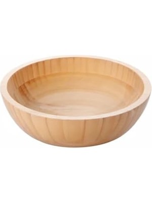 Doğal Bambu Salata Kasesi – 20CM & 25CM Çap Seçenekli El Yapımı Derin Ahşap Servis ve Karıştırma Kasesi | Meyve, Makarna, Çerez Sunumu | Çevre Dostu Mutfak ve Sofra Aksesuarı (Büyük Boy)