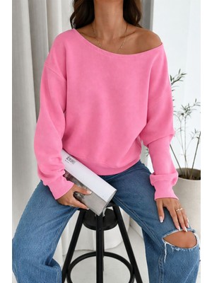 Noa Noa Kadın Omuz Detaylı Polar Sweatshirt – Rahat & Feminen Stil