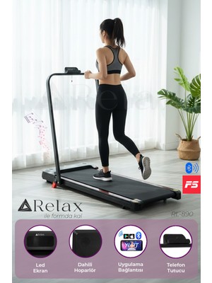 Relax Bluetoothlu Uzaktan Kumandalı Portatif Yürüme ve Koşu Bandı