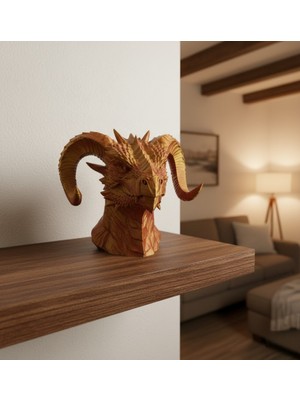 Fixup Altın Kırmızı Ejderha Figürü