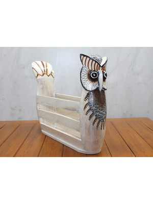 Fixup Ahşap Baykuş Gazetelik