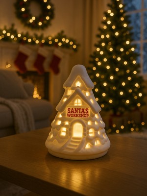 Antilop Işıklı Dekoratif Şato – LED Aydınlatmalı Masalsı Masa Üstü Dekor | 3D Baskı Gece Lambası