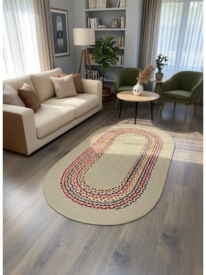 Rose'n Home JÜT-C18 Elde Dokuma Doğal Jüt Hasır Halı