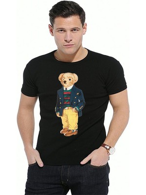 ÇARŞI47 T-Shirt Yetişkin Ayıcık Baskılı Tişört