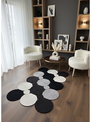 Rose'n Home JÜT-KV429 Elde Dokuma Doğal Jüt Hasır Halı