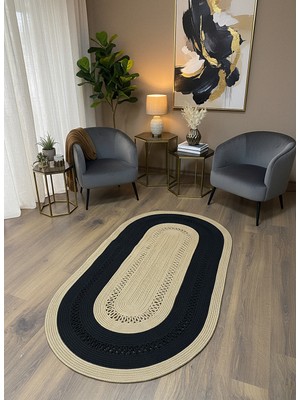 Rose'n Home JÜT-C11 Elde Dokuma Doğal Jüt Hasır Halı