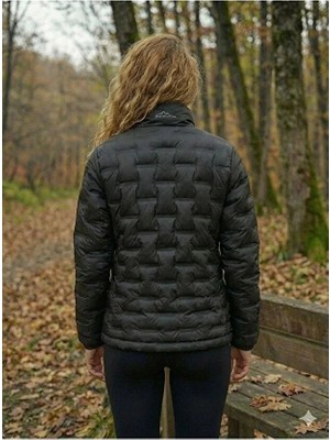 Dynamo Kadın Siyah Kaz Tüyü Spor Ince Mont 5310