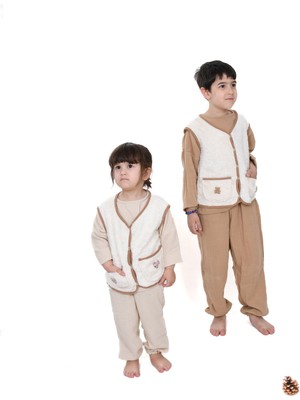 Enhitbaby Cebinde Kalp/ayıcık Detaylı Organik Pamuk Yelek