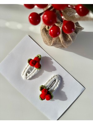 Livadesign7 Saç Tokası Özel Kokina Tasarımı Handmade 2'li Çıt Çıt Toka Seti