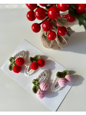 Livadesign7 Toka Hediye Paketi Handmade 4'lü Çıt Çıt Toka Seti