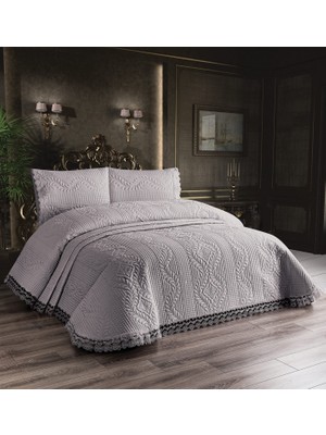 Bella Home Çift Kişilik Güpürlü Mikrofiber Yatak Örtüsü -  240X260 cm