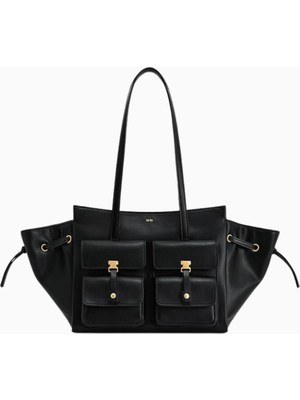 Jw Pei Linda Vegan Deri Tote Çanta, Altın Donanımlı El ve Omuz Kullanımlı