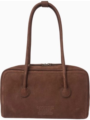 Marge Sherwood Boston El Yapımı Süet Şık Omuz Çantası, Uzun Saplı ve Organizatörlü