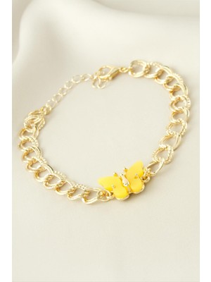 Marsilyan Kelebek Zincirli Bileklik