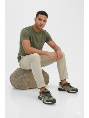 Humtto Erkek Trekking-Outdoor Dayanıklı Su Geçirmez Kışlık Aktivite Spor Ayakkabı HT5K/W160986A