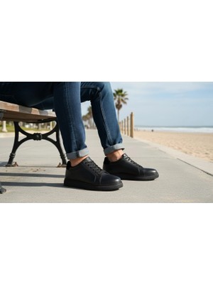 ivogg Milano-Siyah Erkek Günlük Ayakkabı