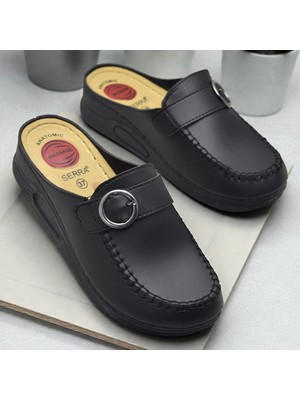 Ispartalılar 1504 Rahat Ortopedik Taban Günlük Kadın Terlik Önü Kapalı Kadın Terlik