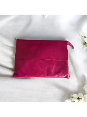 Valentina Victoria Hakiki Deri Papka A4 Sıgan Bayan Çanta