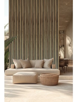 Decomila Lambri Duvar Paneli 12X280 cm - Alba Meşe