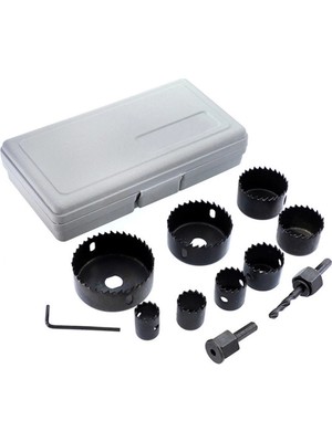 11 Parça Panç Seti Ağaç Kesme Testere Matkap Ucu Takımı Alçıpan Tavan Kesme STEPLYA-8390