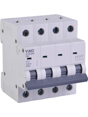 Suha Store 4VTB-4C40 Otomatik Sigorta 4,5ka C Tipi 4 Kutup 40A
