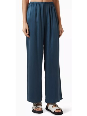 Asceno Austin Ipek Charmeuse Pantolon Aegean Blue Rahat ve Şık