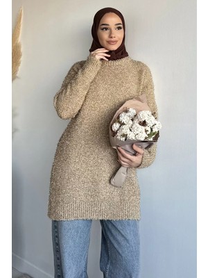 Julude Gülseli Simli Tesettür Triko Tunik P-00020160