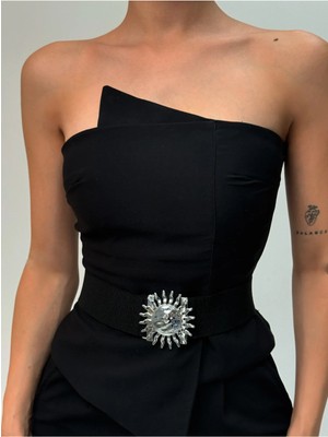 Fiori Güneş Tokalı Lastikli Kadın Kemeri