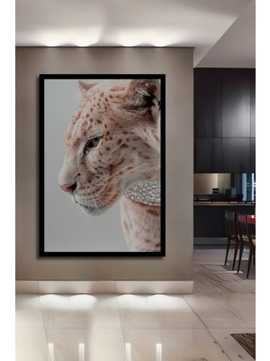 Aslan Desenli Ahşap Dekoratif Ev,antre,salon,ofis,mutfak,yatak Odası Tablo Çerçeve Görünümlü
