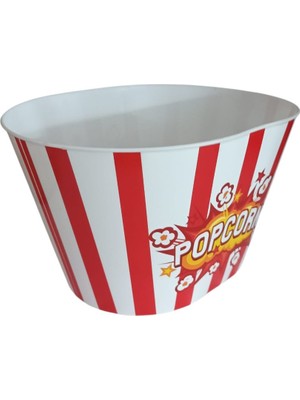 Patara Çok Amaçlı  Popcorn  Kabı Kırmızı-Beyaz
