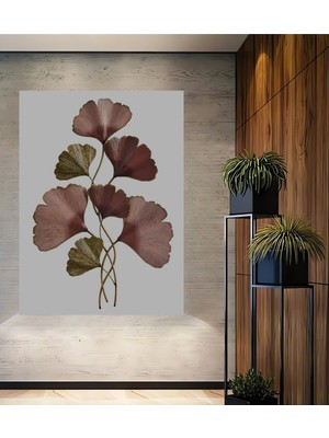 Ginkgo Yaprakları Metal Dekoratif Ev,antre,salon,ofis,mutfak,yatak Odası Tablo