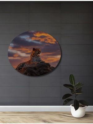 Aslan Postu Görünümlü Yağlı Boya Efektli Ahşap Dekoratif Ev,antre,salon,ofis,mutfak Tablo