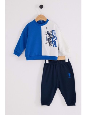 U.S. Polo Assn. Us Polo Erkek Ön Garnili Alt Üst Takım - 2583US - Saks - 12 Ay Saks