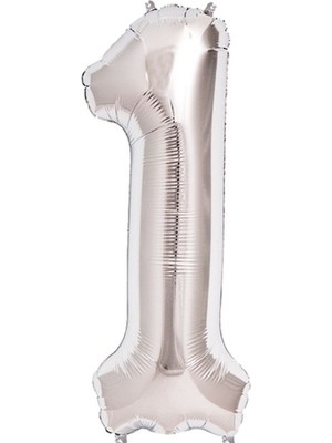 Ayder Timya 1 Rakam Folyo Balon Gümüş  40 Inç TG/TMYA1395 208020