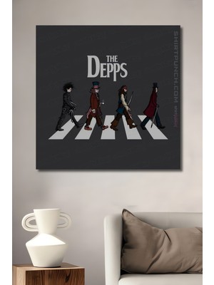 Johnny Depp Karakterleri Abbey Road Tasarım Ahşap Ev,antre,salon,ofis,mutfak,yatak Odası Tablo