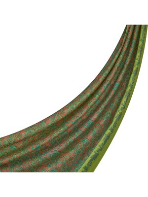 İpekevi Sarı Yeşil Mezopotamya Model 06 Desen Şal