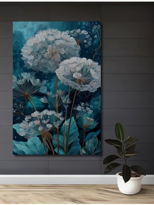 Büyülü Pamukçuklar Yağlı Boya Görünümlü Dekoratif Ahşap Ev,antre,ofis,mutfak,yatak Odası Tablo