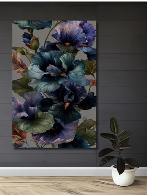 Mistik Orkide Yağlı Boya Görünümlü Ahşap Dekoratif Ev,antre,salon,ofis,mutfak,yatak Odası Tablo