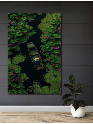 Lotus Gölü Tekne Sanat Ev,antre,salon,ofis,mutfak,yatak Odası Tablosu