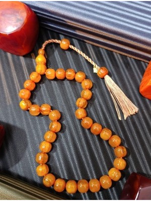 Anemore Collection Sıkma Kehribar Tesbih Omari Sevdiklerinize En Güzel Hediye