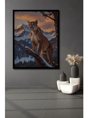 Sarımsı Pazar Manzarası Panoramik Yağlı Boya Görünümlü Ahşap Ev,antre,ofis Tablo Çerçeve Görünümlü