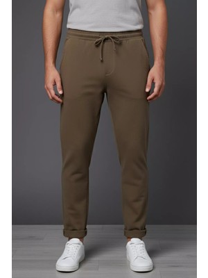 Erkek Bel Lastikli Duble Paça Pantolon P-00019852