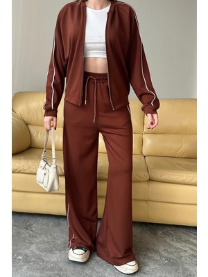 Balenbi Kadın Modal Kumaş Çift Biyeli Fermuarlı Takım 1127