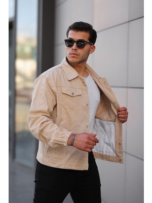 Comstar Çıtçıtlı Oversize Kot Ceket