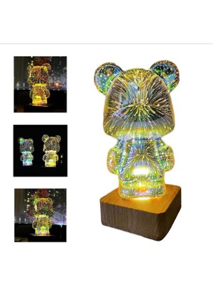 Zigver LED Masa Lambası USB Plug-In 3D Kristal Top Dekoratif Lambalar Aydınlatma Süsler Hediyeler Parti Dekor Düğün Doğum Günü