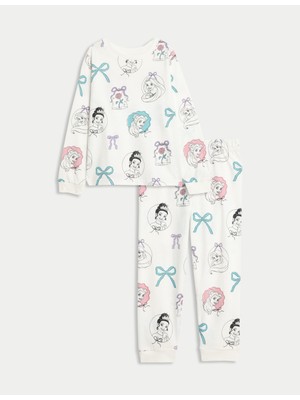 Marks & Spencer Disney Prenses:trade_mark: Saf Pamuklu Pijama Takımı (2–8 Yaş)
