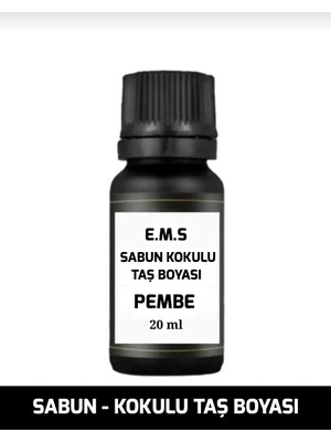 E.M.S Pembe Sabun ve Kokulu Taş Boyası 20 ml Hobi Boyası